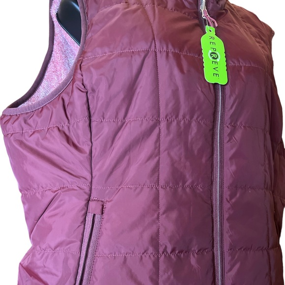 Free Country Repreve Reversible NWT Purple Maroon Vest Fleece Lined Size XL - Picture 3 of 9